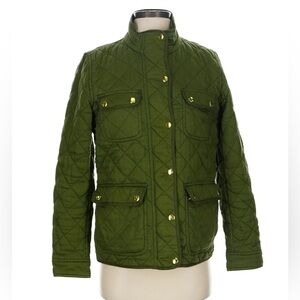 J. Crew Womens Green Quilted Jacket